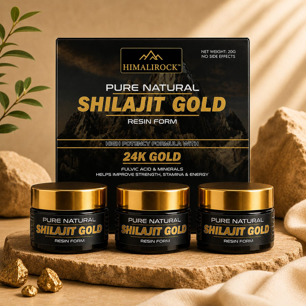HIMALIROCK Shilajit Gold 20gm Resin